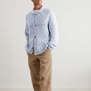 🆕 Miles Leon | Cotton Cardigan Sweater Light Blue